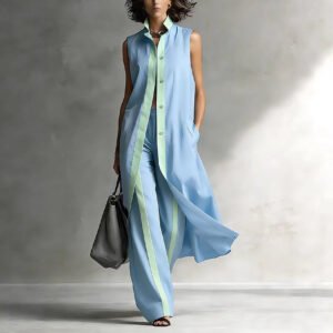 Women’s Vest Cardigan Pants Set