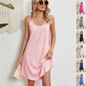 Women's Sleeveless Textured Mini Dress
