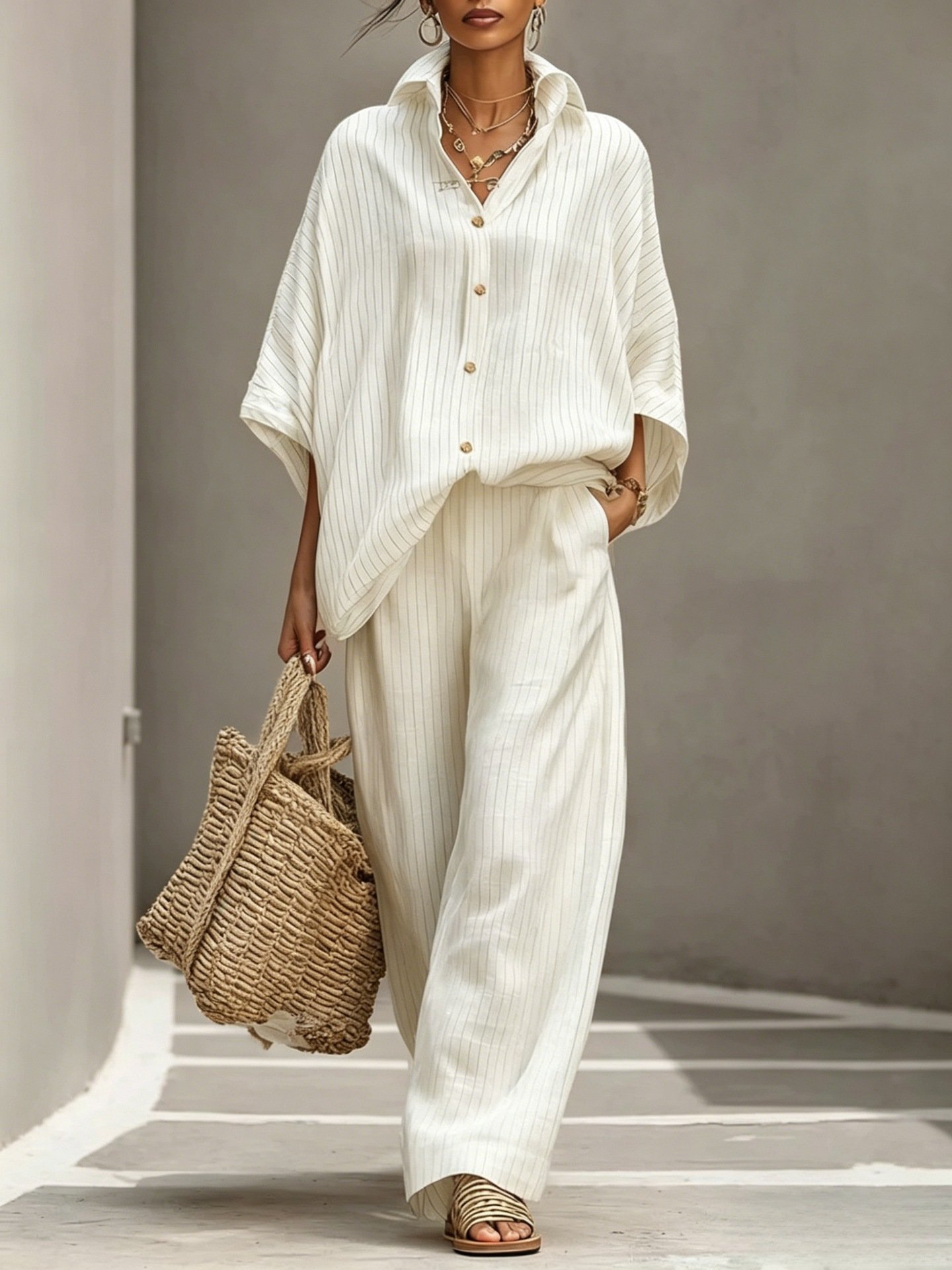Womens Cardigan Set Casual And Elegant Womens Outfit - Image 4