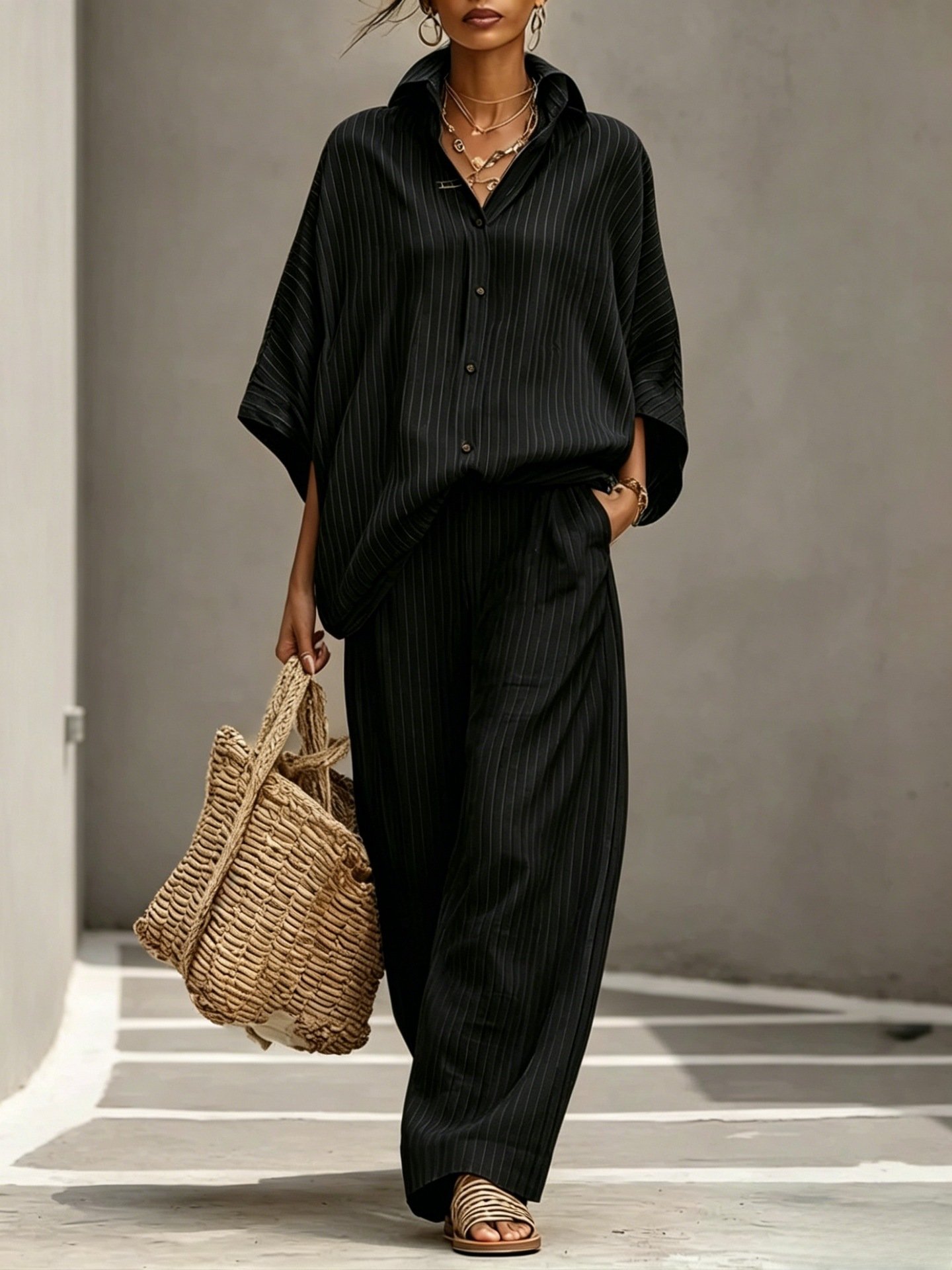Womens Cardigan Set Casual And Elegant Womens Outfit - Image 10